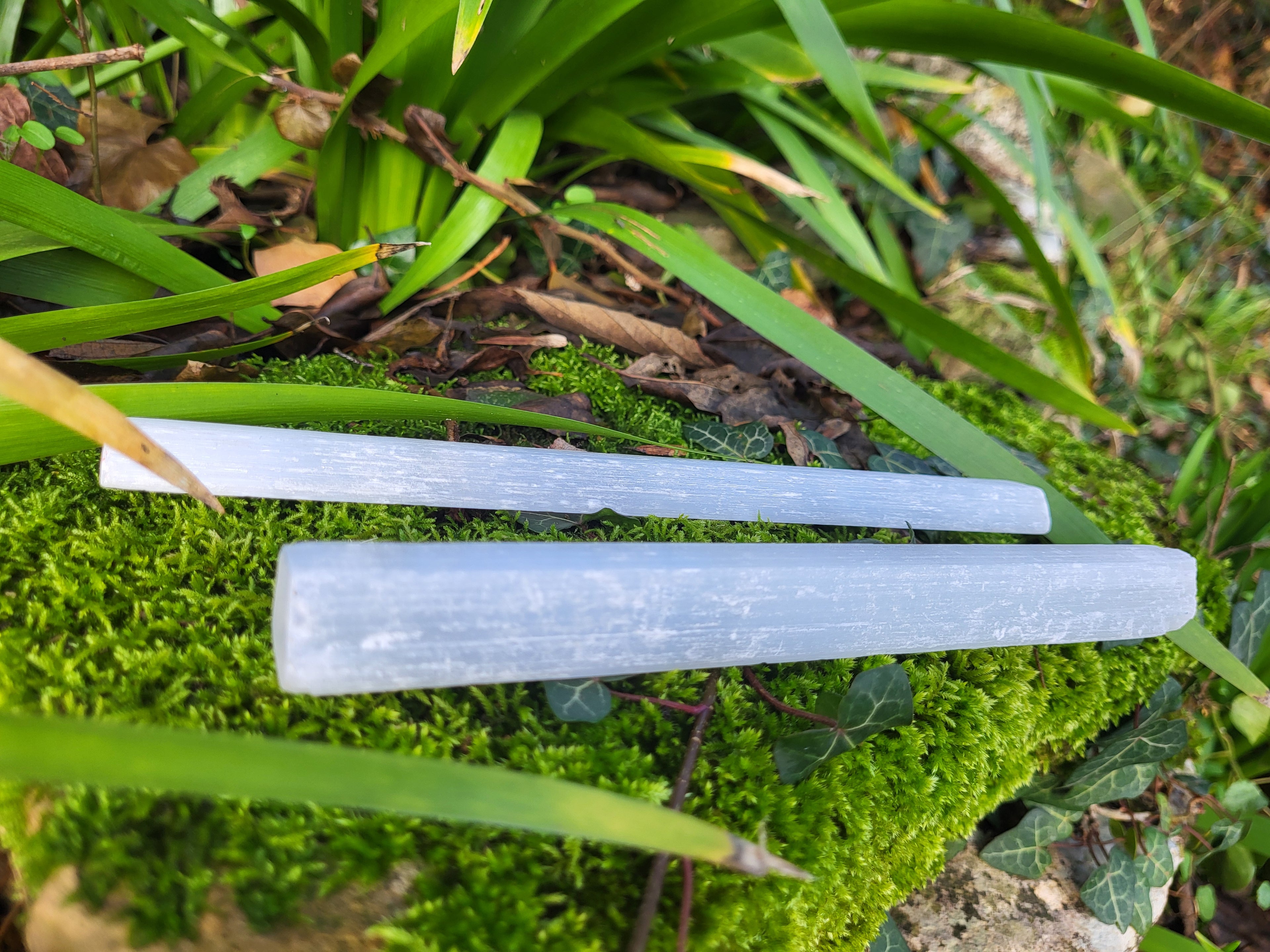 Bâton en sélénite brute, bâton de méditation, pierres brutes, minéraux et gemmes pour lithothérapie, collection et décoration