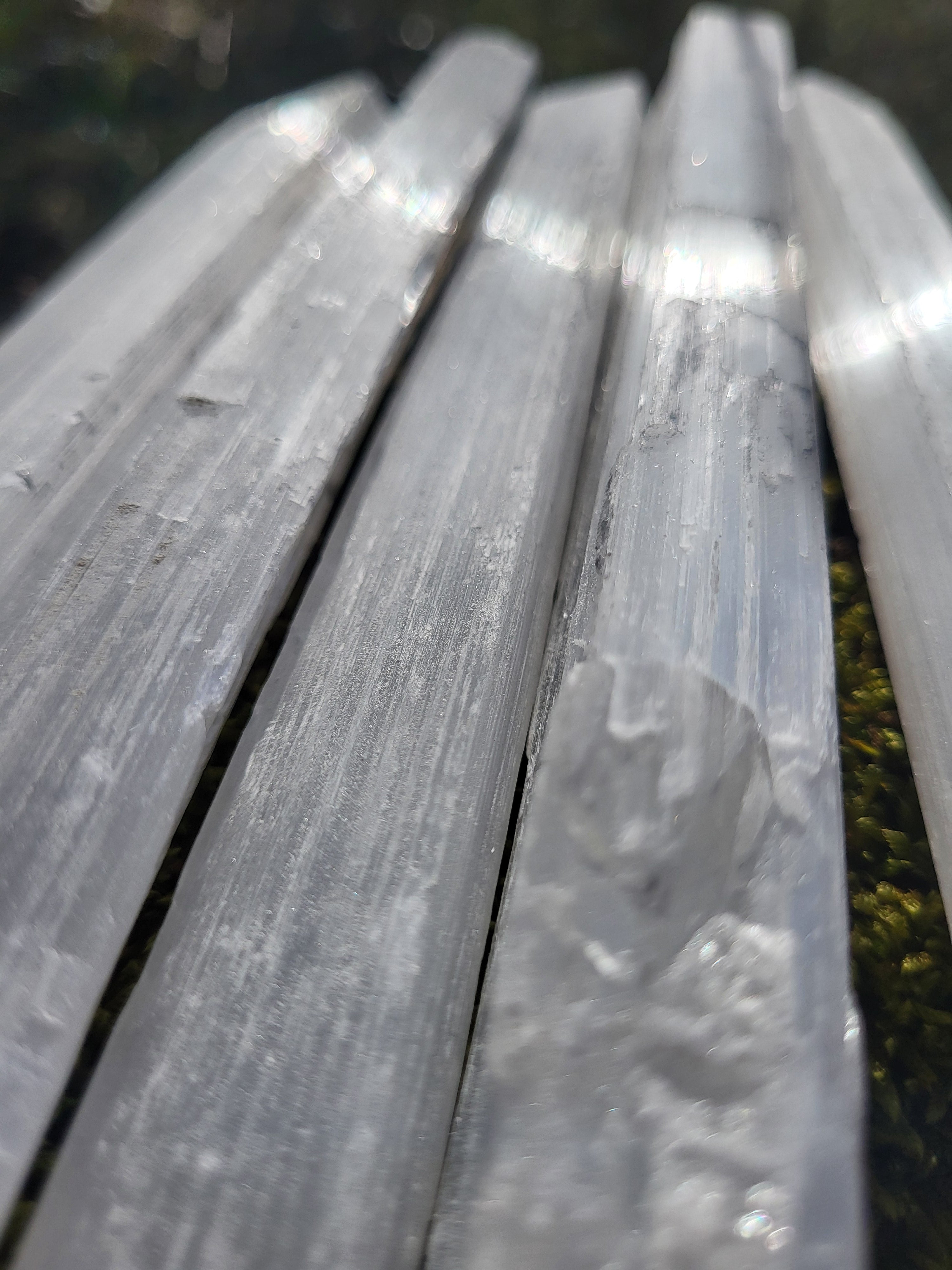 Bâton en sélénite brute, bâton de méditation, pierres brutes, minéraux et gemmes pour lithothérapie, collection et décoration