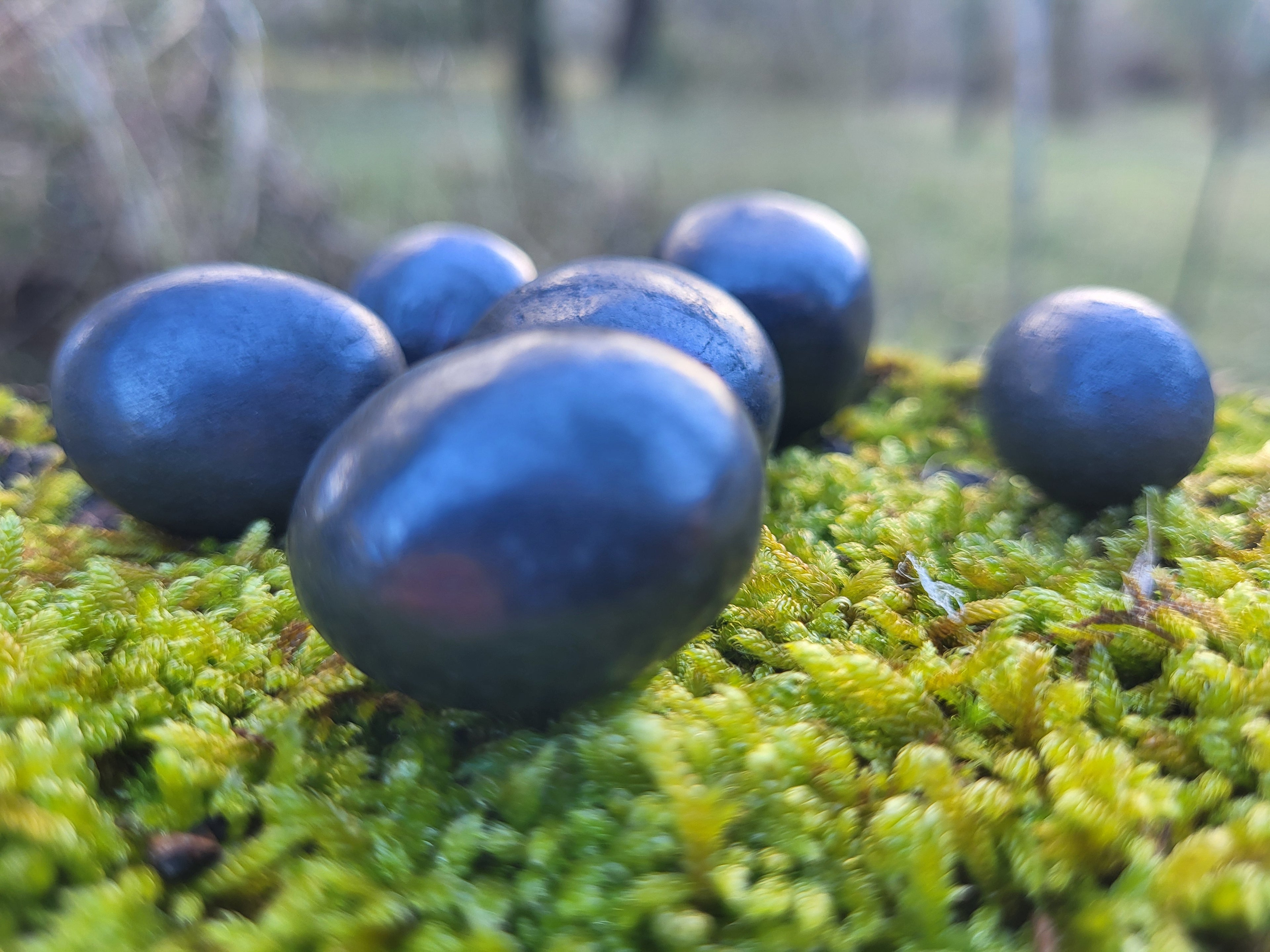 Pierre de shungite roulée, Pierre de protection contre les champs magnétique, cristaux de shungite naturelle.