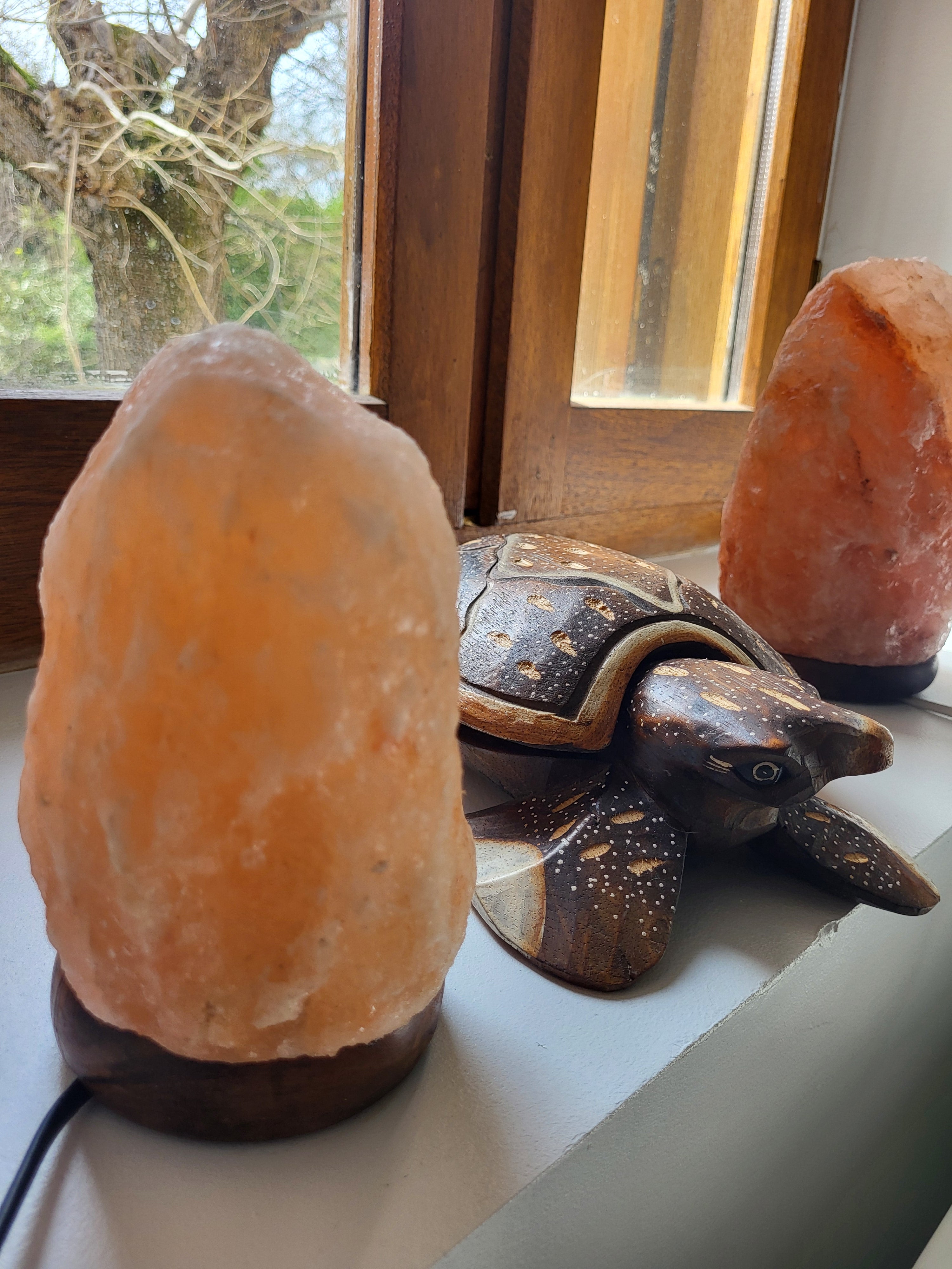 Petite lampe de sel de l'Himalaya ou grande lampe de sel de l'Himalaya