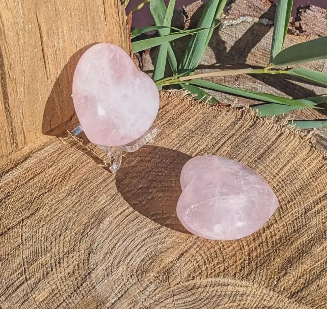 Cadeau en forme de cœur, cadeau coeur, cristal en forme de coeur, cadeau de mariage, cadeau de couple, cadeau de fiançailles couple