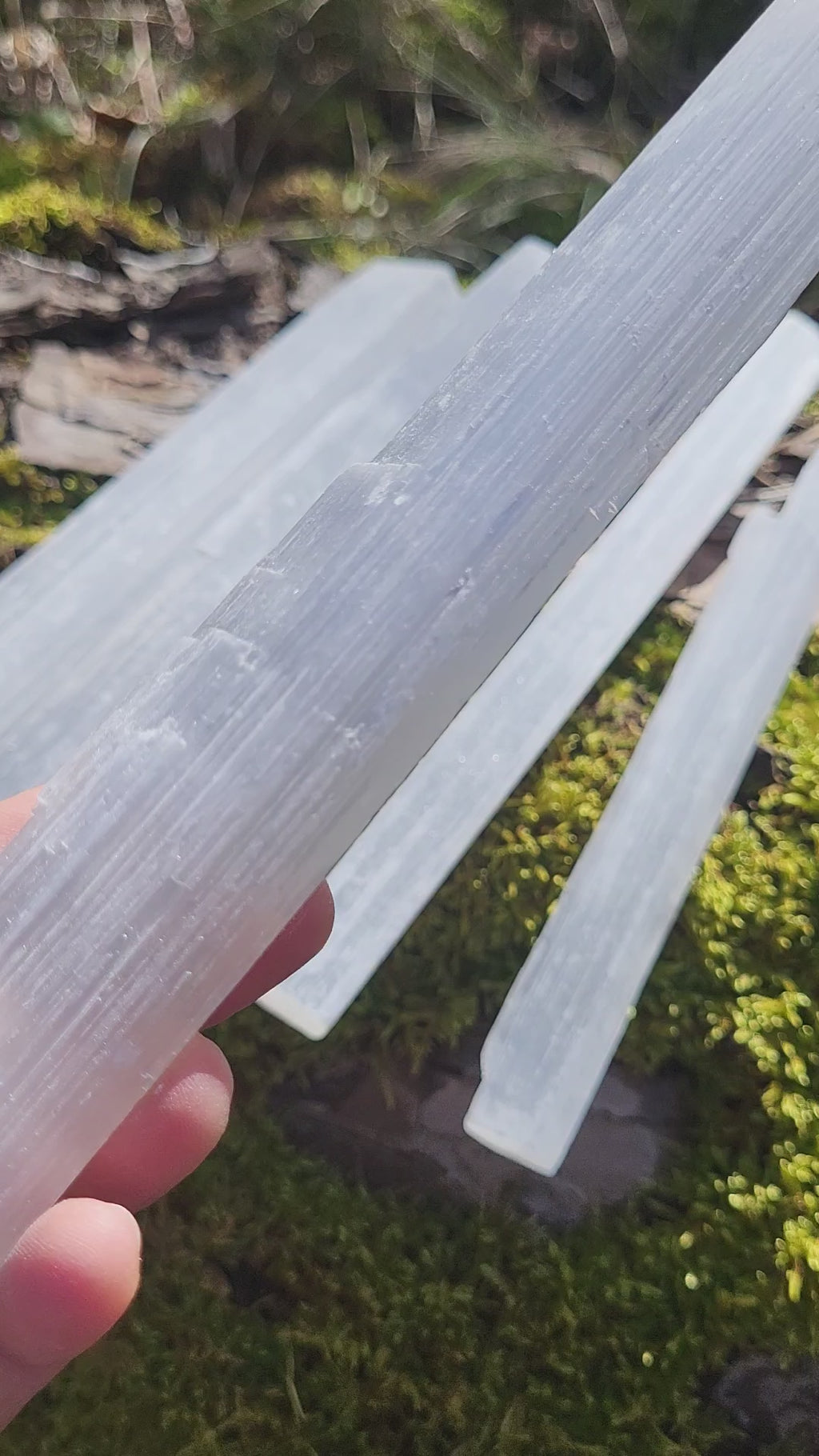 Bâton en sélénite brute, bâton de méditation, pierres brutes, minéraux et gemmes pour lithothérapie, collection et décoration