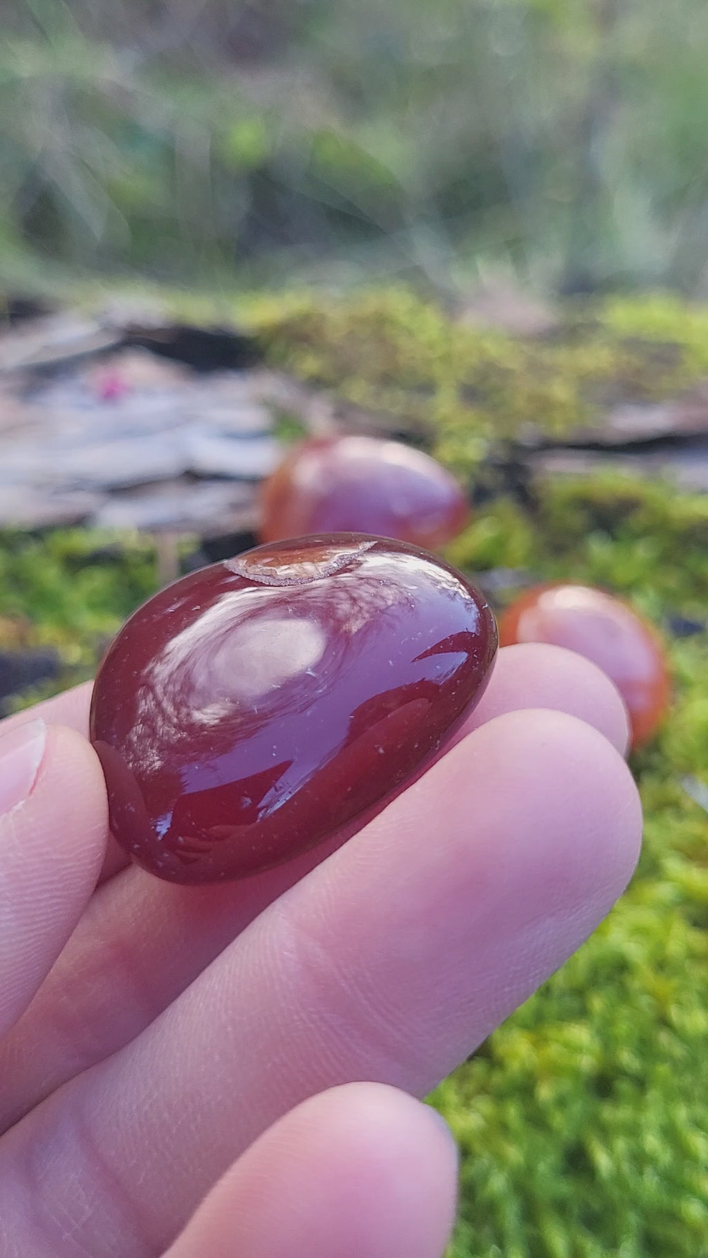 Pierre roulée cornaline, cristaux et minéraux pour la lithothérapie. Cornaline naturelle pour collection et décoration.