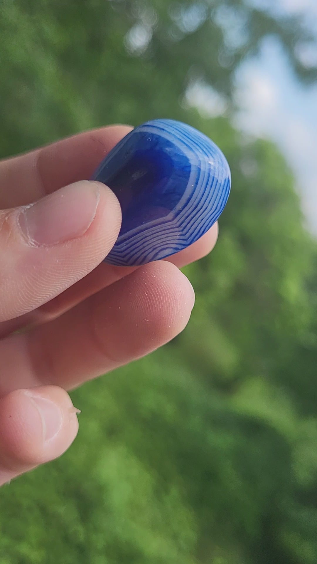 Pierre de calcédoine bleue, pierre roulée, calcédoine cabochon, calcédoine druzy, pierre bleue, cristaux et minéraux pour lithothérapie